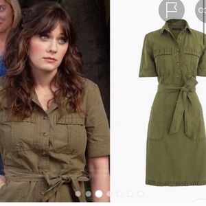 J. Crew Ruffle Dress (Missing belt)